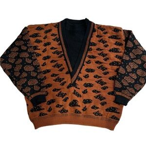 Vintage Cosi abstract animal print sweater